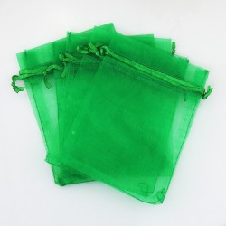 Organza Bag - Green, 3"x4",6pc